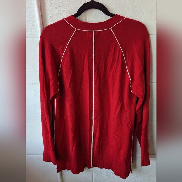 Christian Siriano XL Red Cardigan - Picture 2 of 6